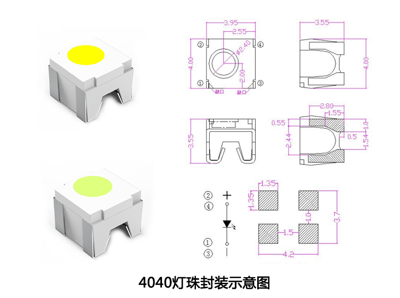4040封装示意图