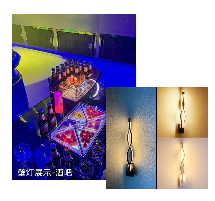 1.壁灯展示酒吧
